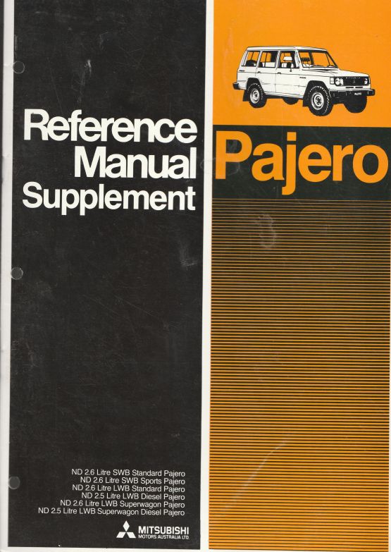 Pajero ND Reference Manual Supplement